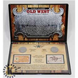USA "OLD WEST" COIN & STAMP SET
