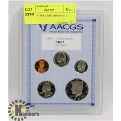 USA 1987 FIVE COIN PROOF SET - PR67