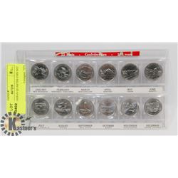 1992 CANADIAN QUARTER COIN SET