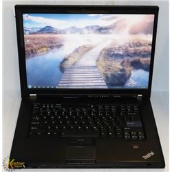 LENOVO T SERIES WIN 7 PRO LAPTOP WITH AC ADAPTOR