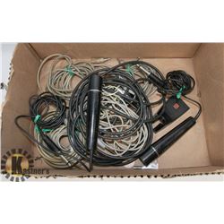 TWO VINTAGE PANASONIC MICROPHONES WITH CABLES