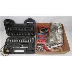 ESTATE BOX OF HAND TOOLS