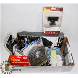 BOX OF ELECTRONIC SUPPLIES AND EQUIPMENT