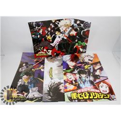 LOT OF 4 LARGE ANIME POSTERS