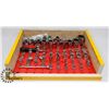 Image 1 : 60 PC SOCKET SET 1/4 3/8 & 1/2" LABELED ON SOCKET