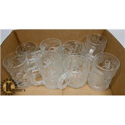 FLAT OF BATMAN DRINKING GLASSES