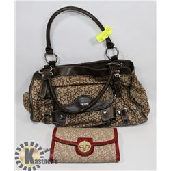 DKNY HAND BAG & WALLET.