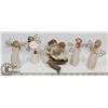 Image 1 : LOT OF 5 WILLOW TREE FIGURES:  "THANK