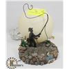 Image 1 : FLY FISHERMAN RESIN TABLE LAMP