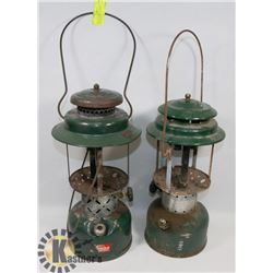 TWO VINTAGE COLEMAN LANTERNS.