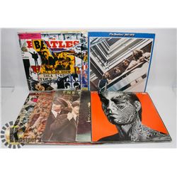 SEVEN BEATLES & STONES LPS RECORDS.