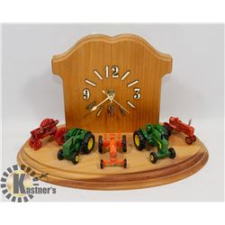 CUSTOM MADE TRACTOR MODEL CLOCK, JOHN DEERE