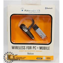 NEW PLANTRONICS WIRELESS BLUETOOTH HEADSET