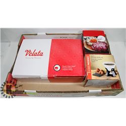 BOXED VELATA CREPE MAKER, BLOSSOMING ONION GRILL