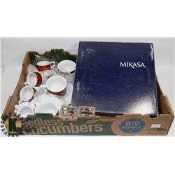 MIKASA ANTIQUE WHITE 12" DEVILED EGG DISH, 2