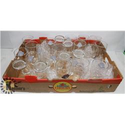 23 RICKARDS FULL SIZE BEER GLASSES.