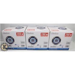 FIVE CLARION 200 WATTS 6-1/2" TITANIUM FINISHED