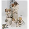 Image 1 : LOT OF 4 WILLOW TREE FIGURES:  "ANGEL