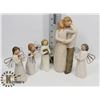 Image 1 : LOT OF 5 WILLOW TREE FIGURES:  "ANGEL
