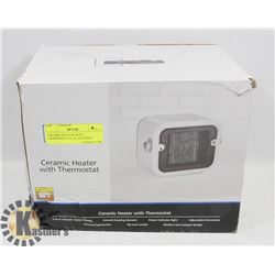 CERAMIC HEATER WITH THERMOSTAT DUAL SETTINGS