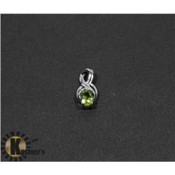 #122--GENUINE GREEN PERIDOT PENDANT