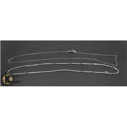 # 65-STERLING SILVER NECKLACE 2PCS 16"/ 18"