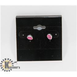 # 8-GENUINE RED RUBY STUD EARRINGS