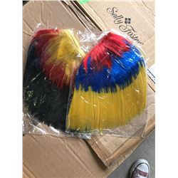 Lot of Mohawk Rainbow Wigs (2 count)