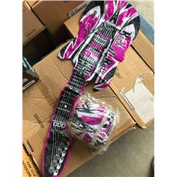 Lot of Blow Up Guitars-Pink