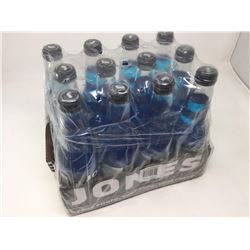 Case of Jones Blue Bubblegum soda (12 x 355ml)
