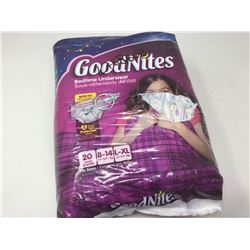 Lot of Goodnites Bedtime Underwear