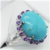 Image 2 : Turquoise Amethyst Ring (~weight 5g), Made in Canada, Suggested Retail Value $400 (Estimated Selling