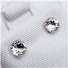 Image 3 : 10K Yellow Gold White Topaz Stud(0.45ct) Earrings, Made in Canada, Suggested Retail Value $100