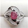Image 1 : Silver Ruby Cubic Zirconia Ring (~weight 5g), Suggested Retail Value $600 (Estimated Selling Price f