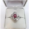 Image 2 : Silver Ruby Cubic Zirconia Ring (~weight 5g), Suggested Retail Value $600 (Estimated Selling Price f