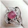 Image 3 : Silver Ruby Cubic Zirconia Ring (~weight 5g), Suggested Retail Value $600 (Estimated Selling Price f