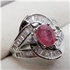 Image 4 : Silver Ruby Cubic Zirconia Ring (~weight 5g), Suggested Retail Value $600 (Estimated Selling Price f