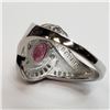 Image 5 : Silver Ruby Cubic Zirconia Ring (~weight 5g), Suggested Retail Value $600 (Estimated Selling Price f