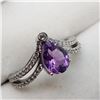 Image 3 : Silver Amethyst Earring, Ring And Pendant Set M (~weight 5g), Suggested Retail Value $600 (Estimated
