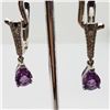 Image 5 : Silver Amethyst Earring, Ring And Pendant Set M (~weight 5g), Suggested Retail Value $600 (Estimated