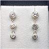 Image 1 : Silver Cz Dangle Earrings (~weight 3.2g), Suggested Retail Value $120