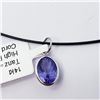 Image 2 : 14K White Gold Tanzanite(1.5ct) With High Fashion Cord Necklace, Custom Designed in Canada, Suggeste