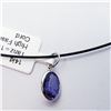 Image 3 : 14K White Gold Tanzanite(1.5ct) With High Fashion Cord Necklace, Custom Designed in Canada, Suggeste