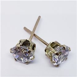 10K Yellow Gold Cz (1.5G) Earrings, Suggested Retail Value $300 (Estimated Selling Price from $45 to