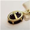 Image 4 : 14K Yellow Gold Garnet (14X10Mm)(6.11ct) Pendant (~weight 4.5g), Made in Canada, Suggested Retail Va