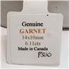 Image 6 : 14K Yellow Gold Garnet (14X10Mm)(6.11ct) Pendant (~weight 4.5g), Made in Canada, Suggested Retail Va