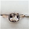 Image 1 : Rose Gold Plated Silver Morganite Ring (~Size 7) (~weight 4g), Suggested Retail Value $500 (Estimate