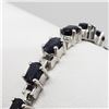 Image 4 : Silver Sapphire(8ct) 7.5 Inch Bracelet (~weight 11.33g), Made in Canada, Appraised Retail $901 (Esti