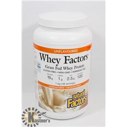 WHEY FACTORS GRASS FED WHEY PROTEIN, GLUTEN FREE,