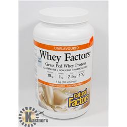 WHEY FACTORS GRASS FED WHEY PROTEIN, GLUTEN FREE,